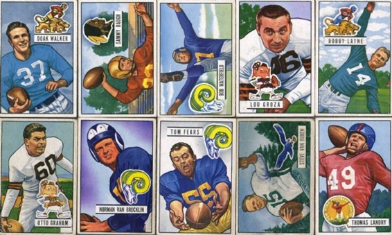 1951 Bowman Football Complete Set of 144 Cards